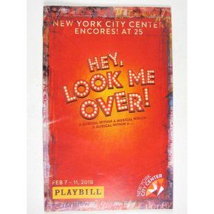 New York City Center Encores Playbill 2018 Hey Look Me Over Viertel Birney NYC